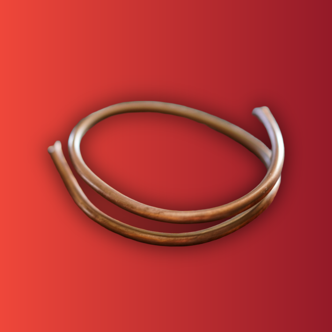 Handmade Pure Copper Arm Band — Ancient Energy Conductor & Self-Preservation Accessory