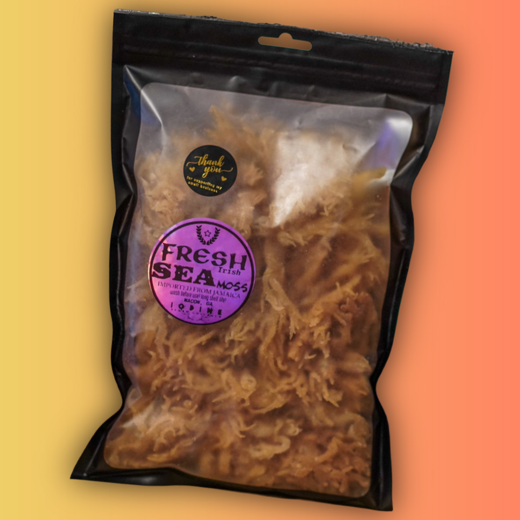 1/2lb Fresh Raw Jamaican Sea Moss — Rare Iodine, Vegan Collagen & Long-Lasting Vitality