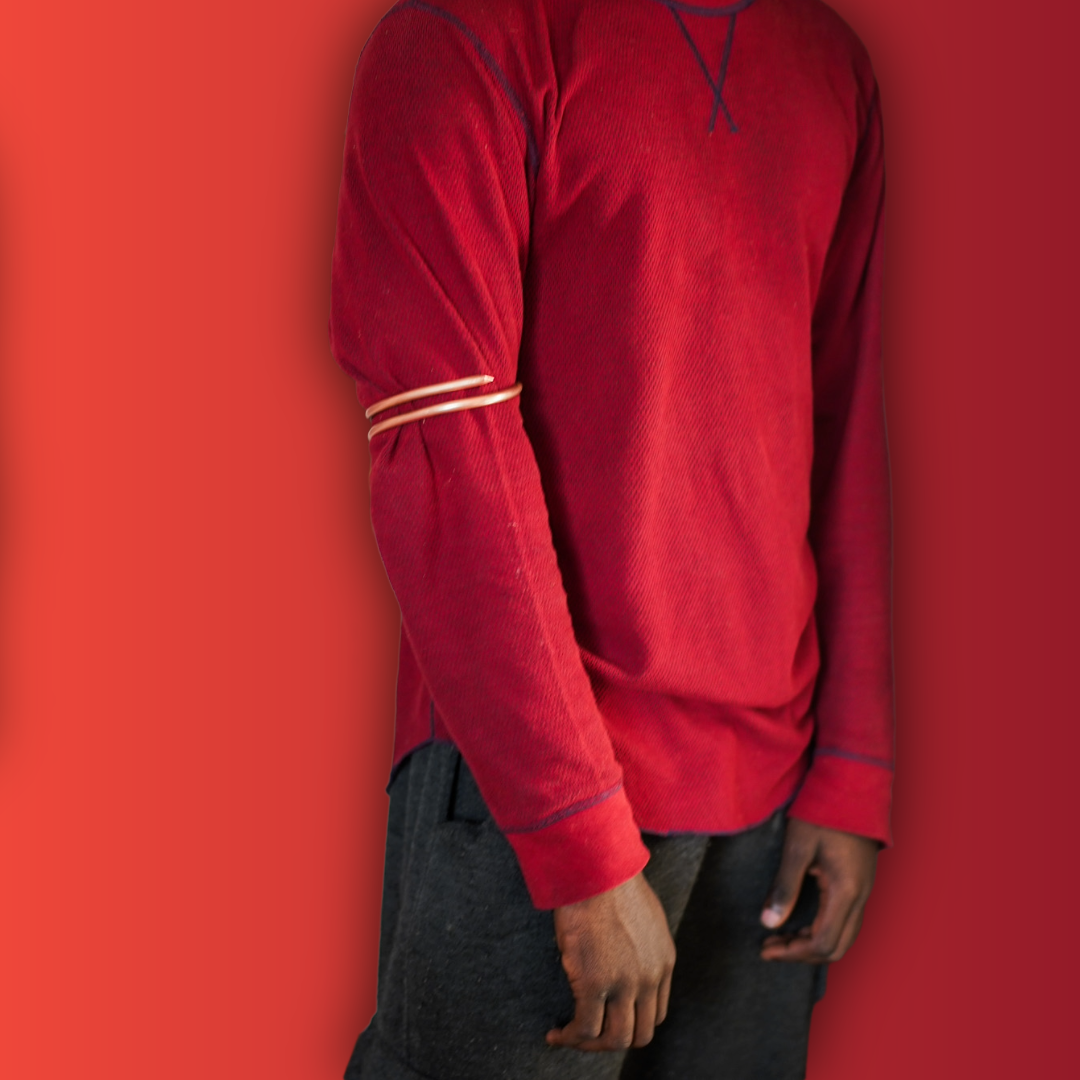 Handmade Pure Copper Arm Band — Ancient Energy Conductor & Self-Preservation Accessory