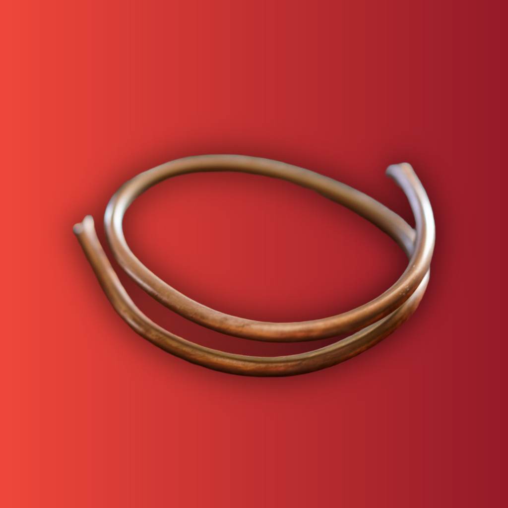 Handmade Pure Copper Arm Band — Ancient Energy Conductor & Self-Preservation Accessory