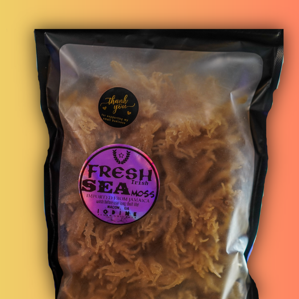 1/2lb Fresh Raw Jamaican Sea Moss — Rare Iodine, Vegan Collagen & Long-Lasting Vitality
