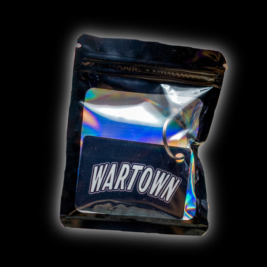 Wartown SR‑71 Blackbird Keychain — Warner Robins Pride, Gloss Finish